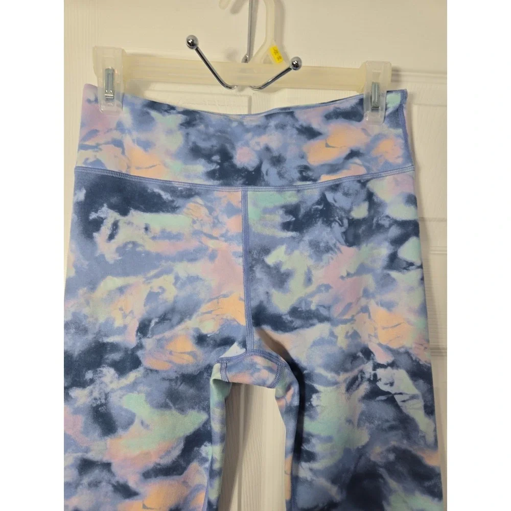Athleta Girl High Rise Chit Chat Tight Leggings‎ in Blue Cloud Print Size 16/XXL
